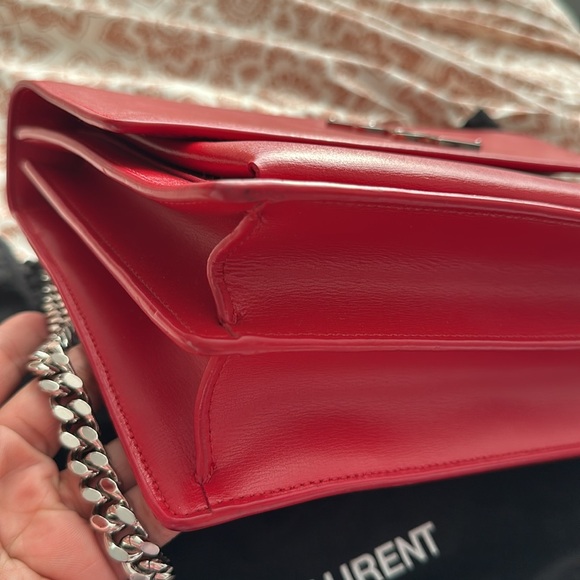 AUTHENTIC 2018 ysl sac mng l sunset avec tass - Picture 4 of 10